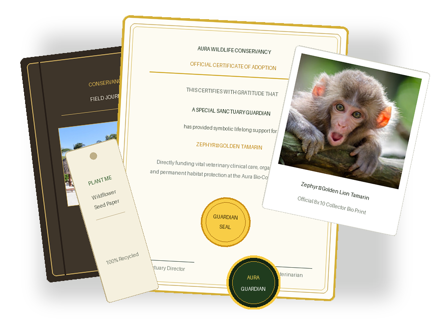 Exclusive Aura Wildlife Adoption Packet Presentation